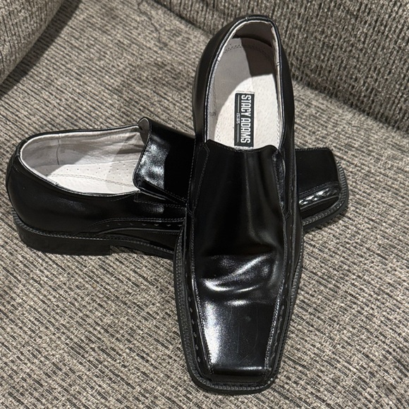 Stacy Adams Black Leather Men's Slip-Ons - Picture 1 of 4